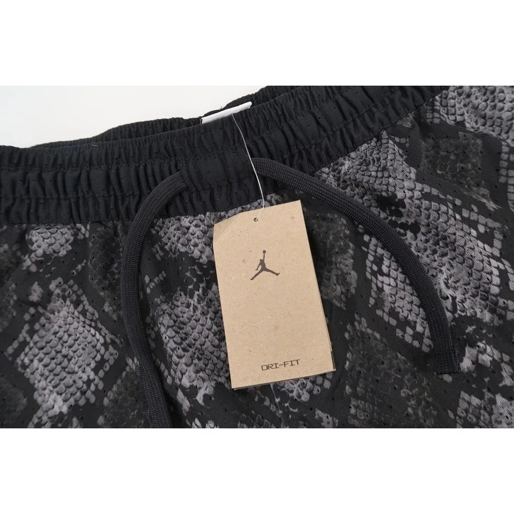 Jordan Basketball Diamond Shorts Mens Medium Gray Snakeskin Dri-FIT HF9907-010